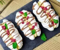 Tarta de merengue con crema de mantequilla 100 gramos