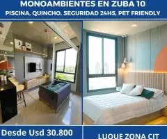 Estudio de 28 m2 en el complejo residencial ZUBA 10 (Luque)