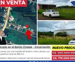 Terreno ubicado en el Barrio Chaipé.