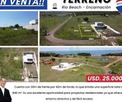 Amplio terreno ubicado en Rio Beach
